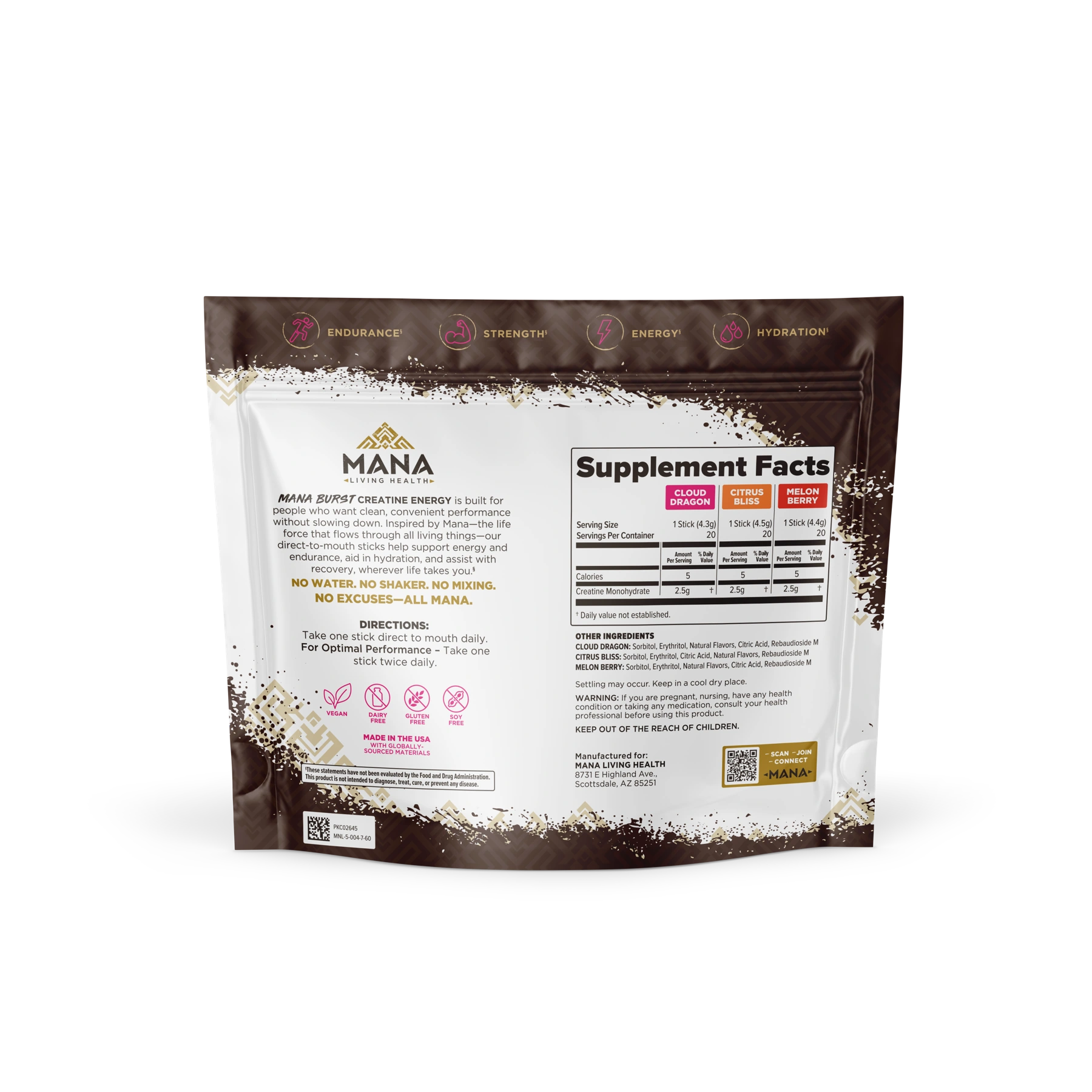Approved packaging · back panel
